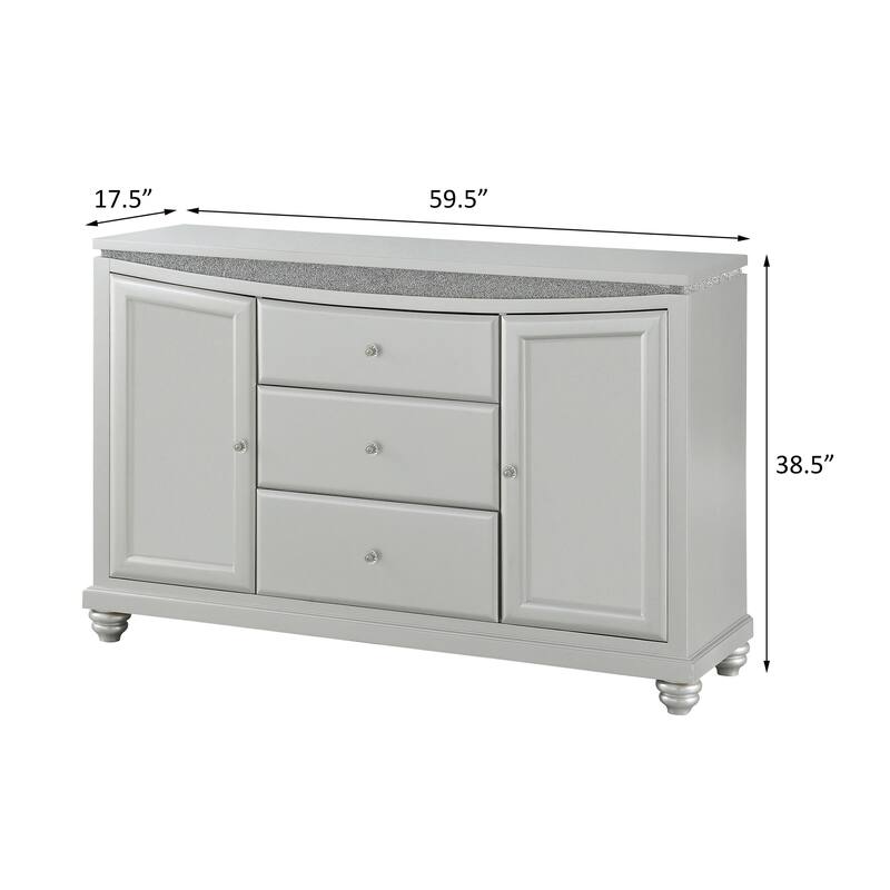Clarke Platinum 2-Door and 3-Drawer Server