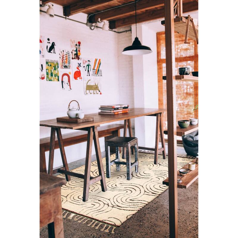 Tangier Cream Rug 5'2" x 8'0" - 5'2 x 8'0