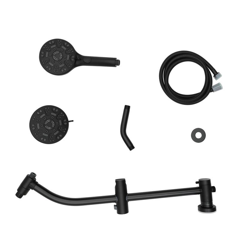 Topcraft Wall Mount Multi-Functional Dual Head Showerhead