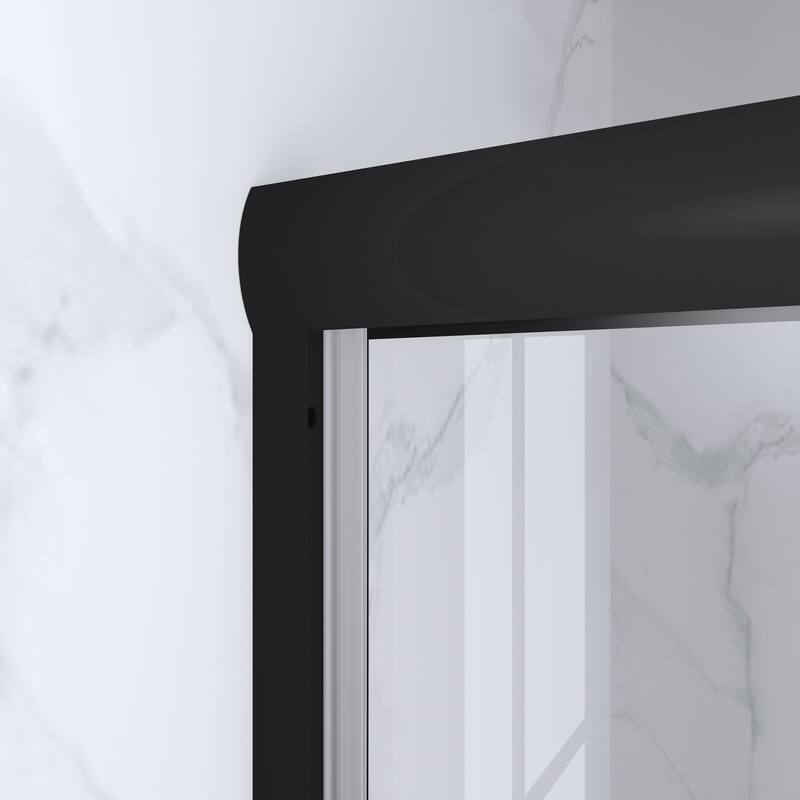 60 in. W x 62 in. H Framed Sliding Bath Tub Door with 5/16 in. Tempered Clear Glass