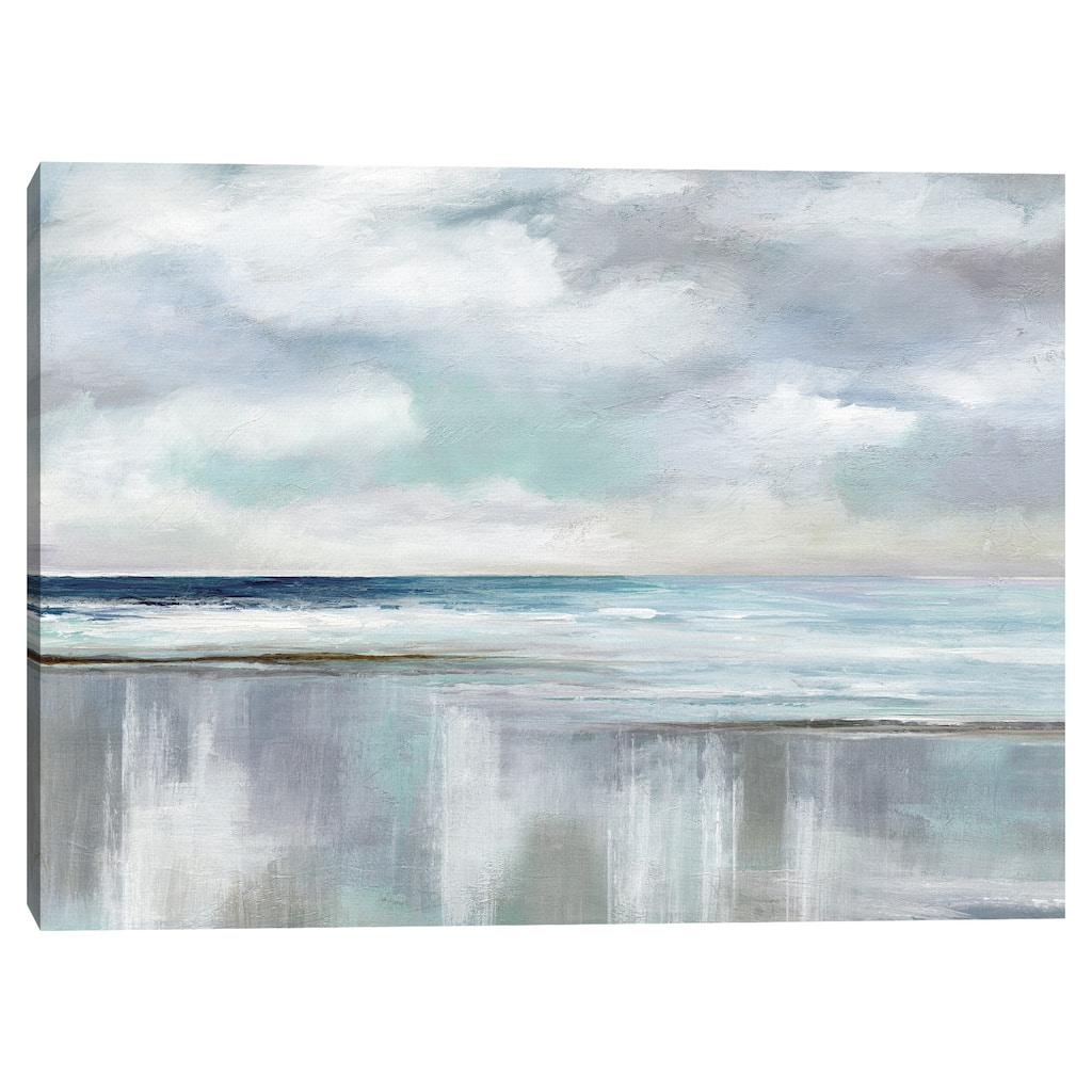 Cyan Sunrise by Nan Canvas Art Print