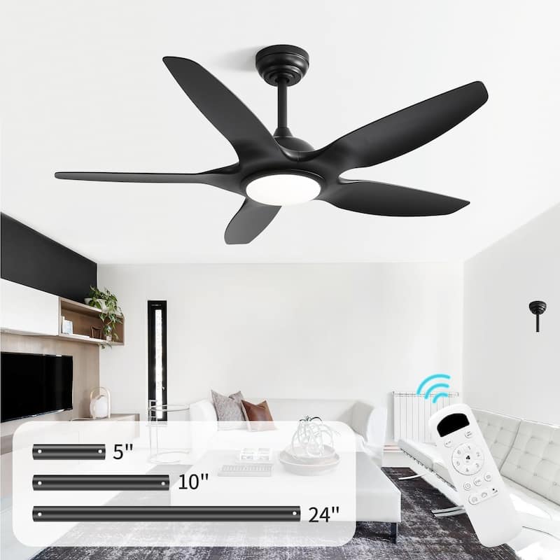 Sofucor Fan 48 Inch Ceiling Fans w/ Lights & Remote Indoor Outdoor Ceiling Fan Energy Saving