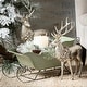 preview thumbnail 3 of 1, 17.5"H and 16.75"H Sullivans Regal Silver Deer Figurine - Set of 2, Christmas Decor
