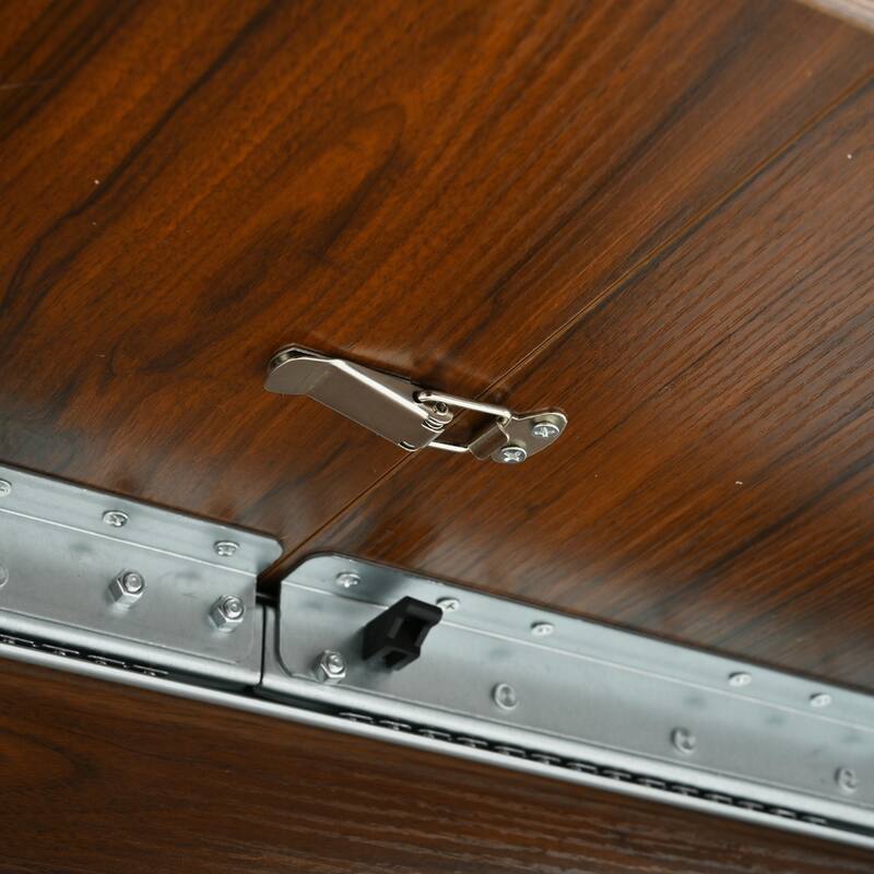 43.3"-59" Extendable Round Dining Table with Storage Shelf