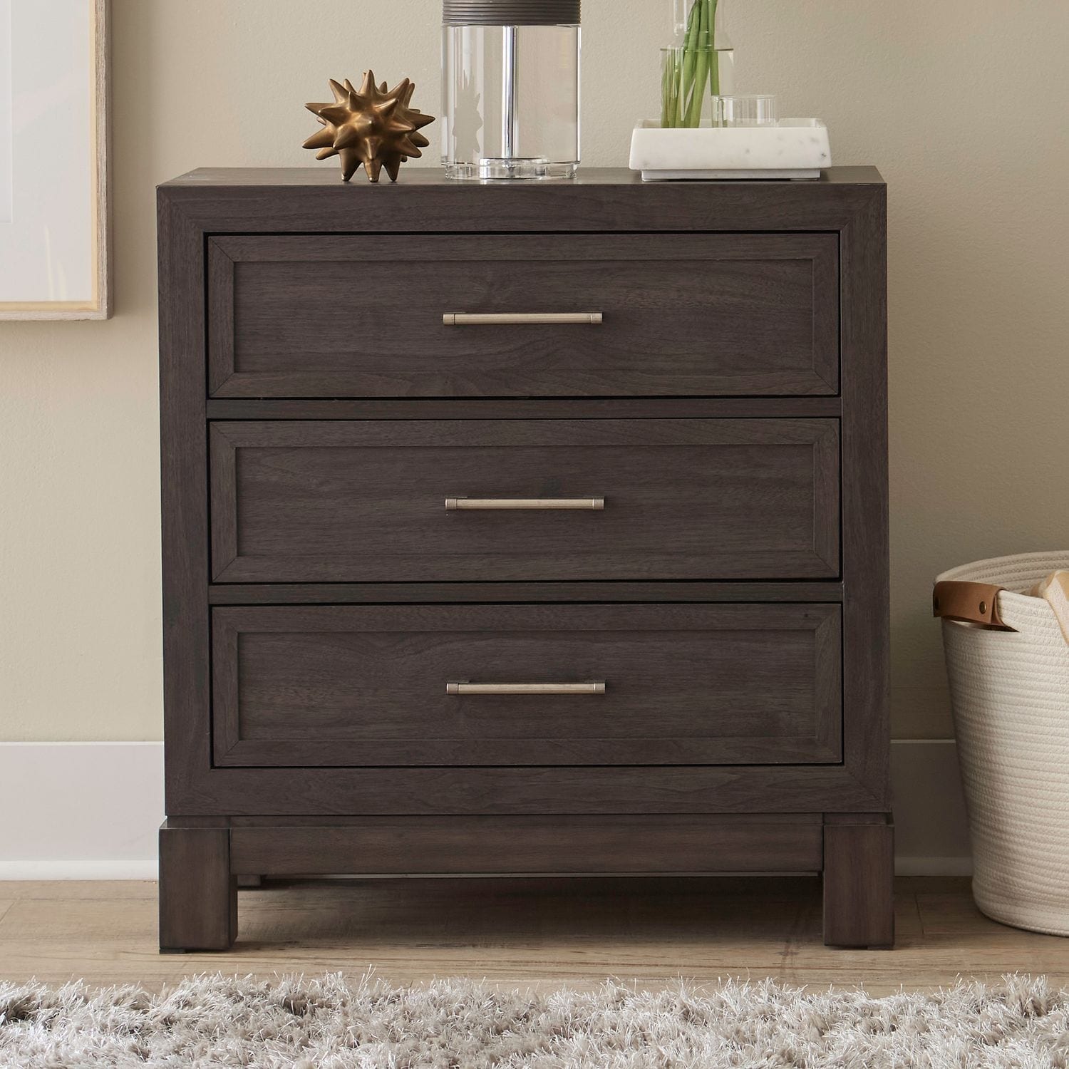 Liberty Furniture Modern Edge Set of 2 Nightstands with Charging Stations
