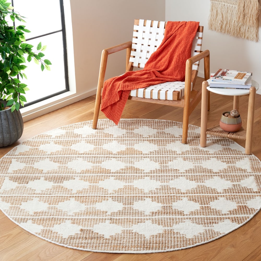 SAFAVIEH Handmade Natural Fiber Kinley Jute & Wool Rug