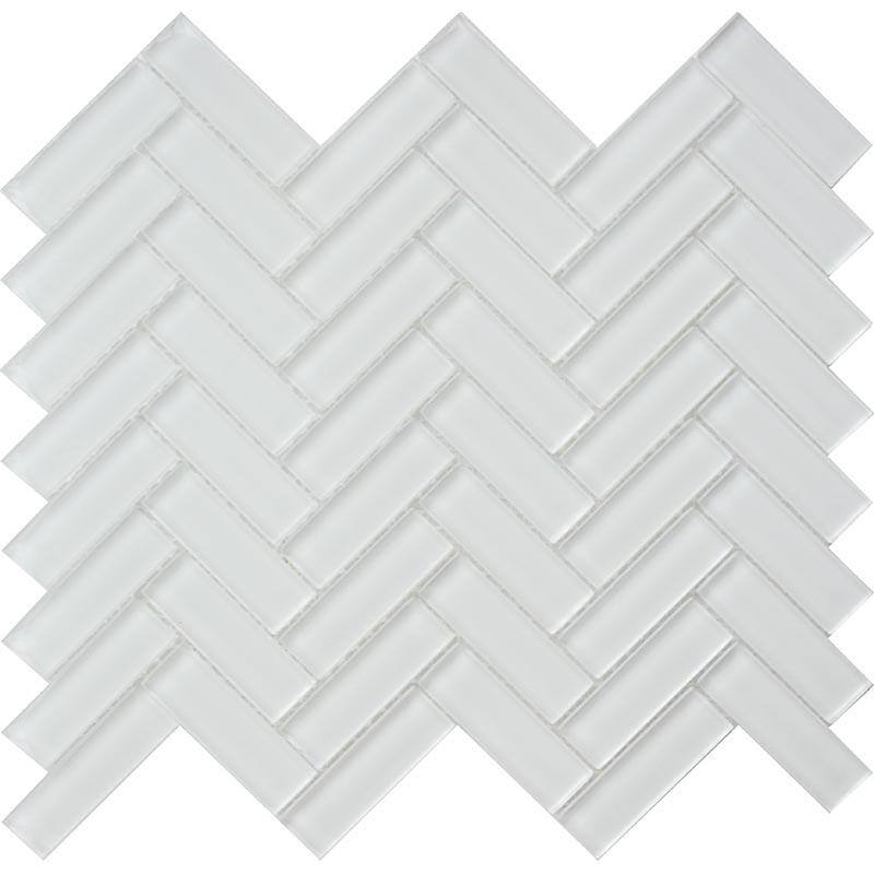 Apollo tile 11" x 13" Colorway Glossy White Glass Tile (4.81 sq ft/case) - 5 Pack
