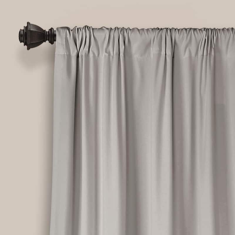 Lush Decor Allison Ruffle Window Curtain Panel Pair