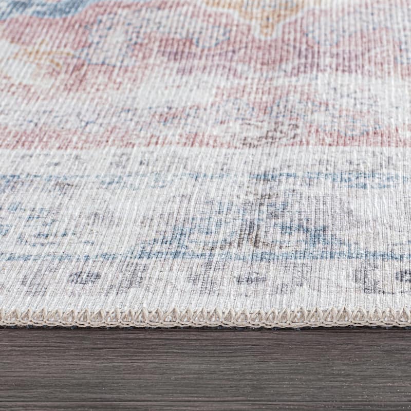 Bohemian Transitional Machine Washable Area Rug