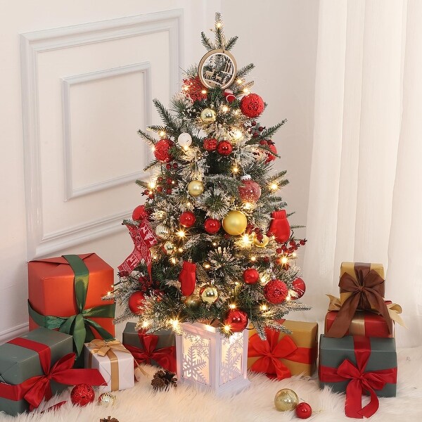 Battery powered pre lit christmas tree hotsell