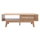 preview thumbnail 4 of 34, SAFAVIEH Rori Mid-Century 1-Shelf Walnut Coffee Table - 46" W x 23" D x 16" H Oak