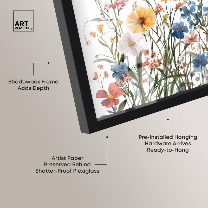 Garden of Fluttering Shadowbox by Art Remedy