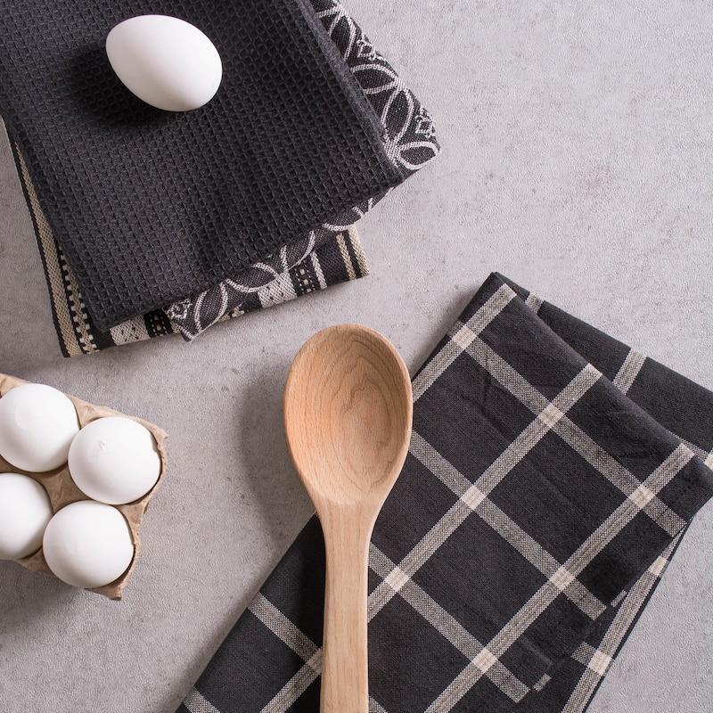 DII Assorted Kitchen Dishtowel & Dishcloths (Set of 5)