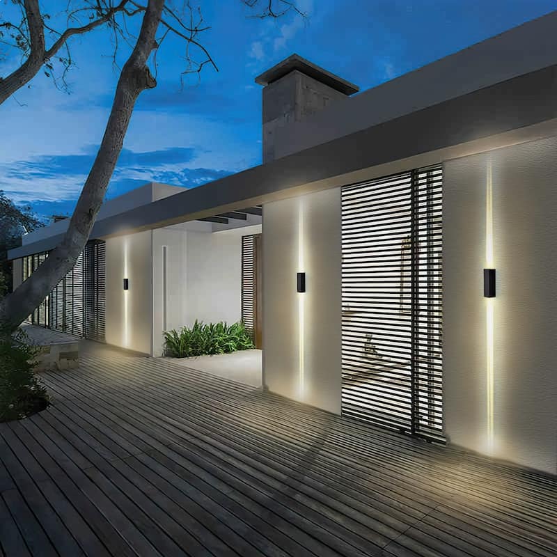 Modern LED Outdoor Beam Wall Sconce Porch Light