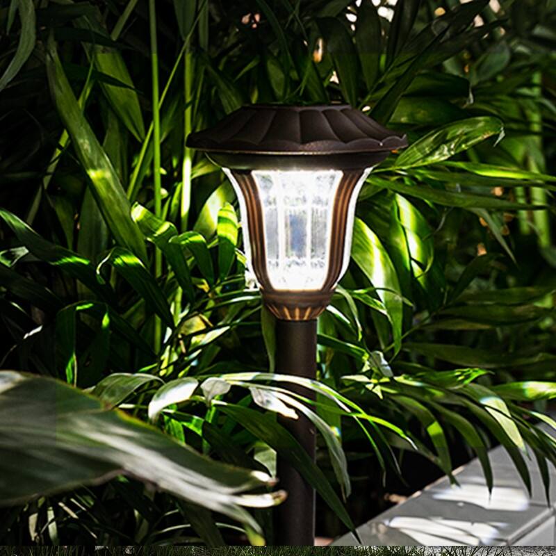 Solar Waterproof Cold White Pathway Lights 8 Pack - 8 Pack