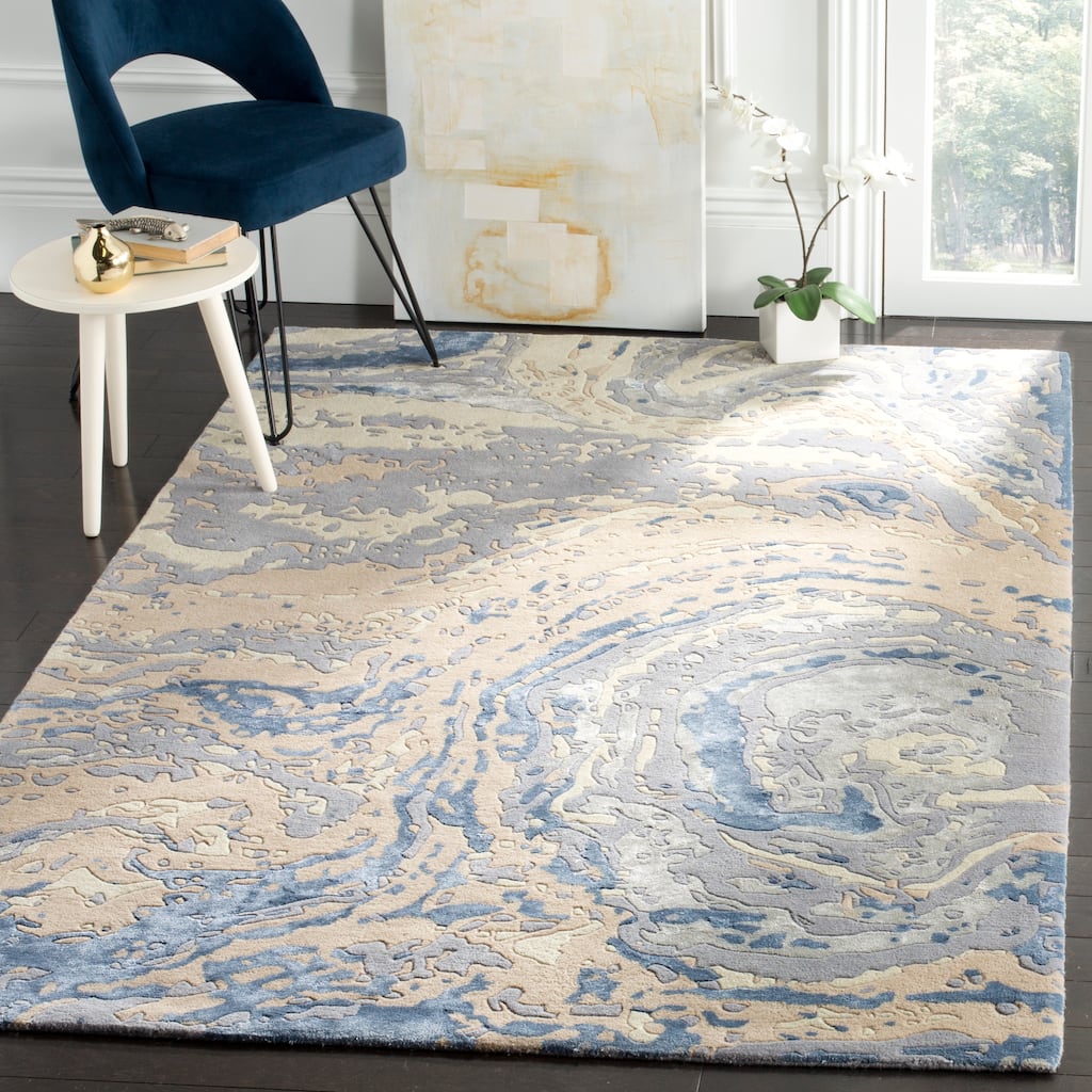 SAFAVIEH Handmade Soho Lyndsey N.Z. Wool/ Viscose Rug