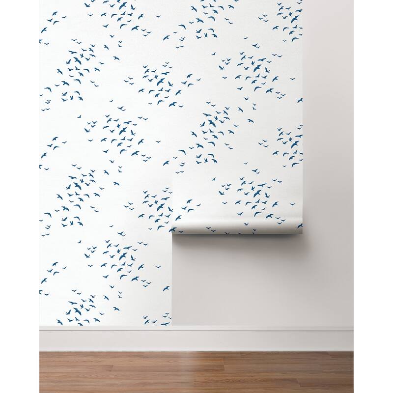 NextWall Birds in Flight Peel and Stick Wallpaper - 27 in. W x 18 ft. L