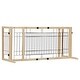 preview thumbnail 10 of 15, CUSchoice Adjustable Wood Pet Gate: 38"-71" Safety Fence for Stairs & Doorways - Natural