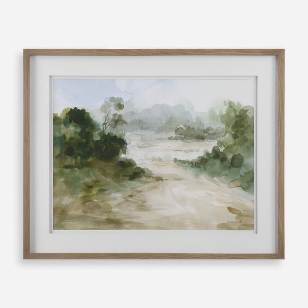 slide 2 of 7, Uttermost Verdant Watercolor Landscape Print