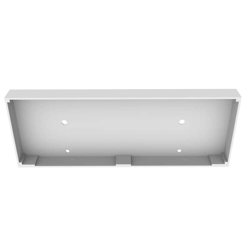 Wide Solid Surface Minimalist Vanity Countertop in White