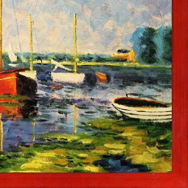 Shop Claude Monet Red Boats At Argenteuil Hand Painted Oil