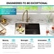 preview thumbnail 63 of 122, KRAUS Bellucci Workstation Undermount Granite Composite Kitchen Sink