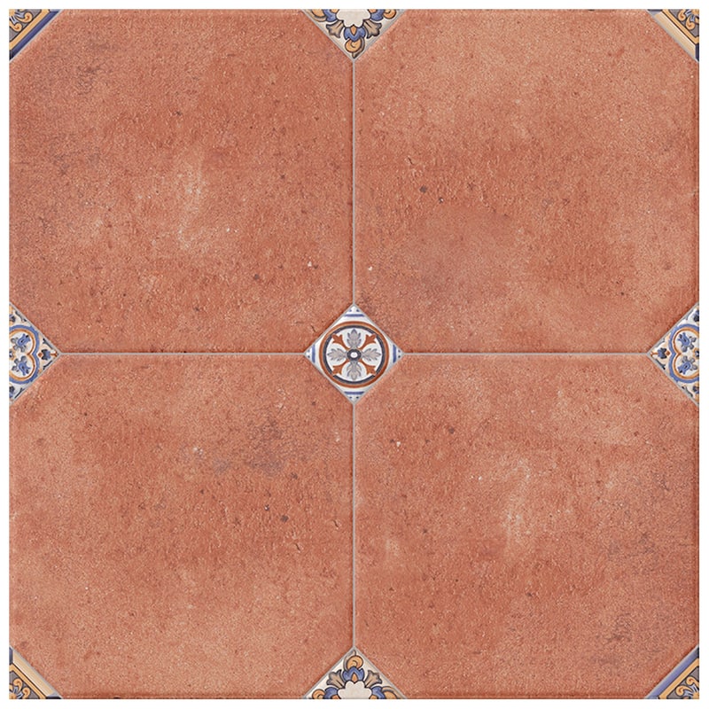 Merola Tile Manises Decor Cuero 22-3/4" x 22-3/4" Porcelain Floor and Wall Tile