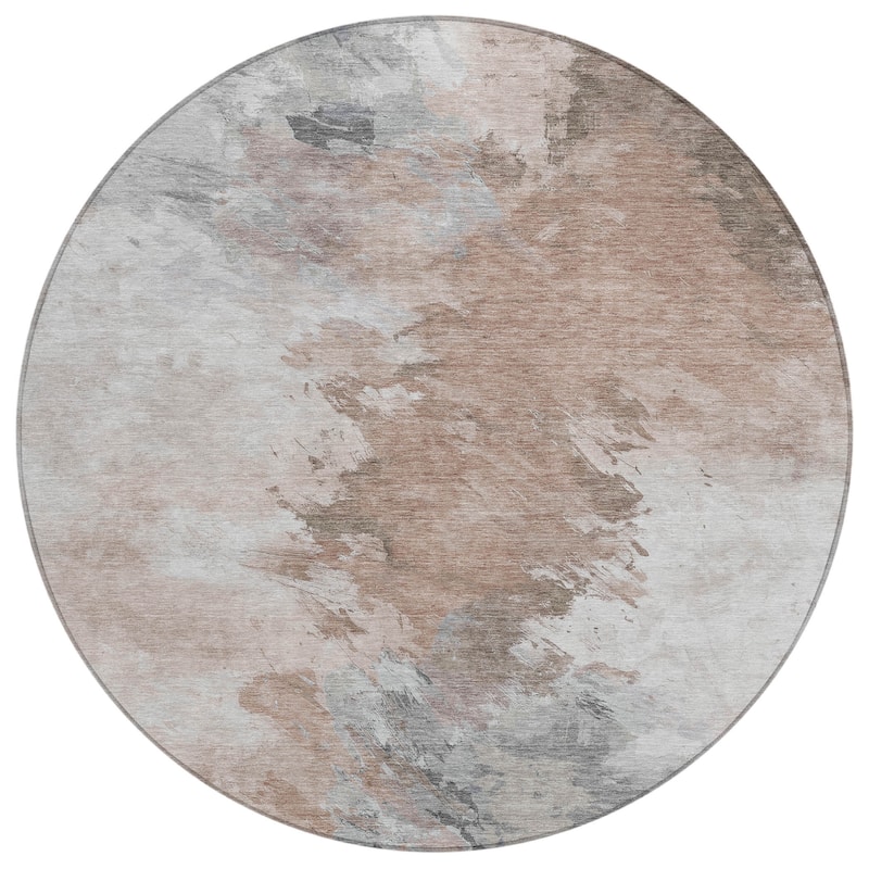 HomeRoots Abstract Transitional Rectangle Outdoor Rug