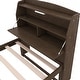 preview thumbnail 15 of 23, Twin Size Wooden LED Platform Bed with Trundle, with Storage Headboard, with Drawers
