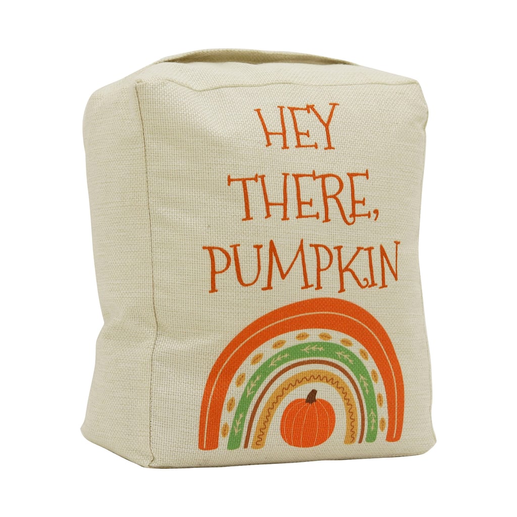 Hey There Pumpkin Fabric Door Stop