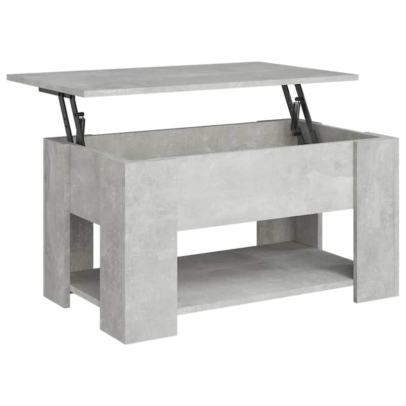 vidaXL Coffee Table Lift Top End Table Accent Side Sofa Table Engineered Wood - 31.1" x 19.3" x 16.1"