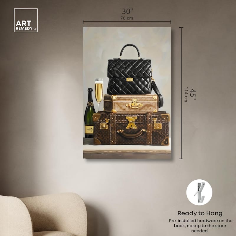 Getaway Necessities Canvas by Art Remedy, Gallery Wrapped