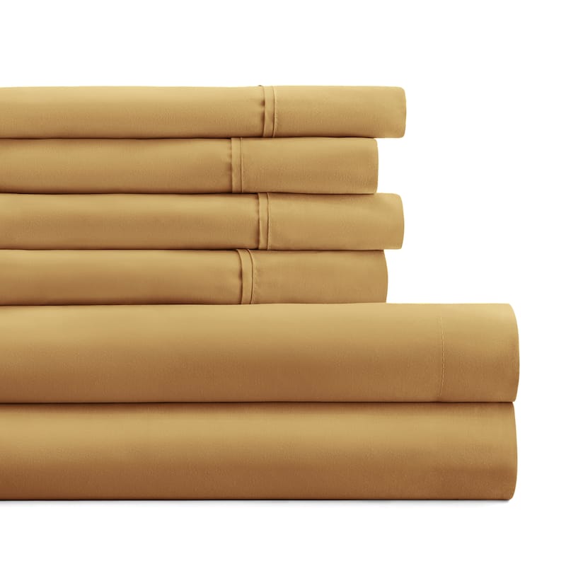 Becky Cameron Double Brushed Deep Pocket 6 Piece Sheet Set