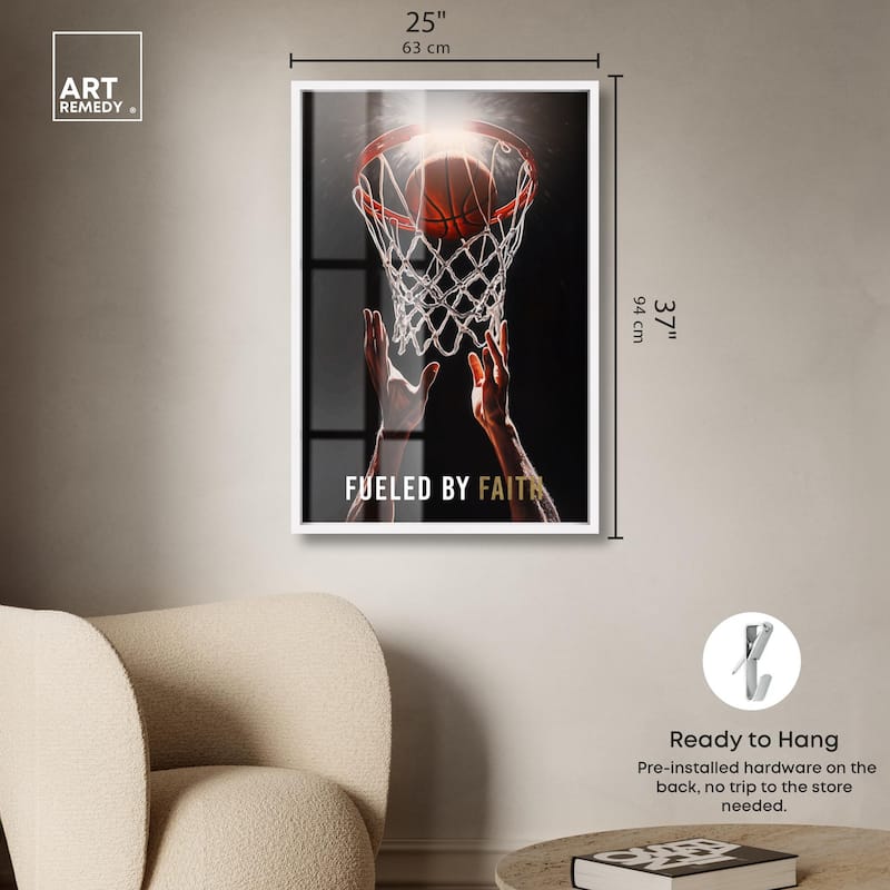 Fueled by Faith Basketball Shadowbox by Art Remedy