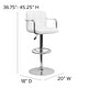 preview thumbnail 48 of 103, Quilted Vinyl Adjustable Chrome Bar Stool (Set of 2)