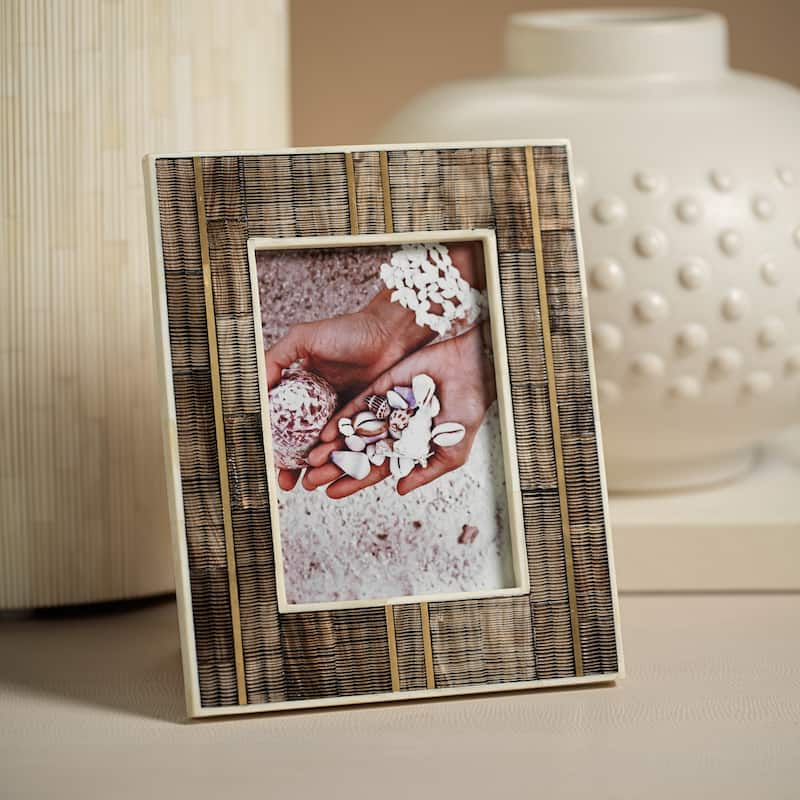 Tranas Horn with Bone Inlay Photo Frame-5" x 7"