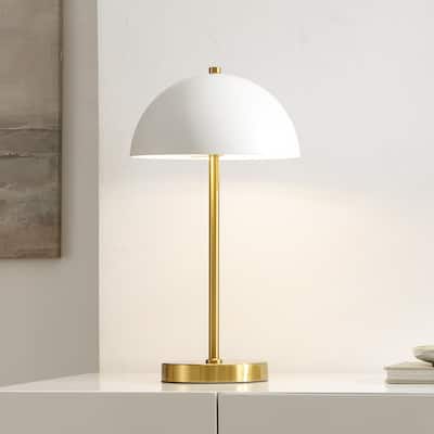 SAFAVIEH Lighting Goldie 18-inch Table Lamp (LED Bulb Included) - 10Wx10Dx18H