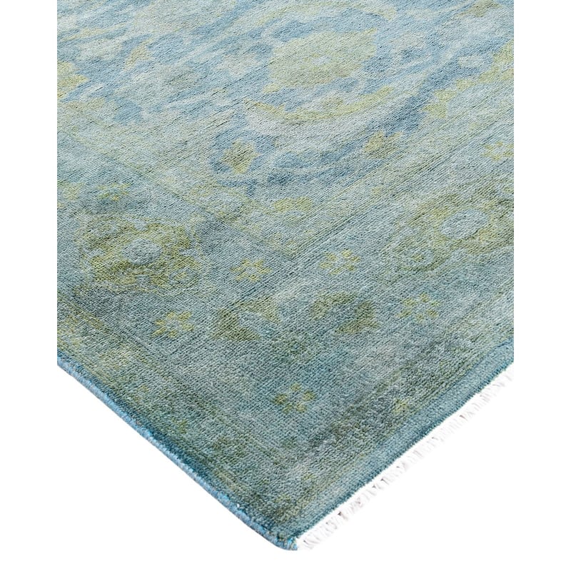 Vibrance, One-of-a-Kind Hand-Knotted Area Rug - Gray, 6' 2" x 9' 5" - 6' 2" x 9' 5"