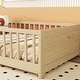 preview thumbnail 18 of 31, Twin Size Pine Wood Floor Platform Bed with Built-in Book Storage Rack, Door