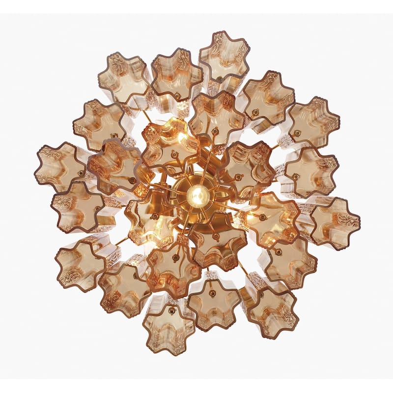 Crystorama Lighting Group ADD-300-AM Addis 4 Light 18" Wide Waterfall