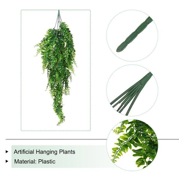 Artificial Hanging Plants Fake Ferns Hanging Vines for Home Wall - Green -  Bed Bath & Beyond - 38345447