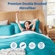 preview thumbnail 4 of 5, Nestl Ultra Soft Double Brushed Microfiber Duvet Cover Set with Button Closure