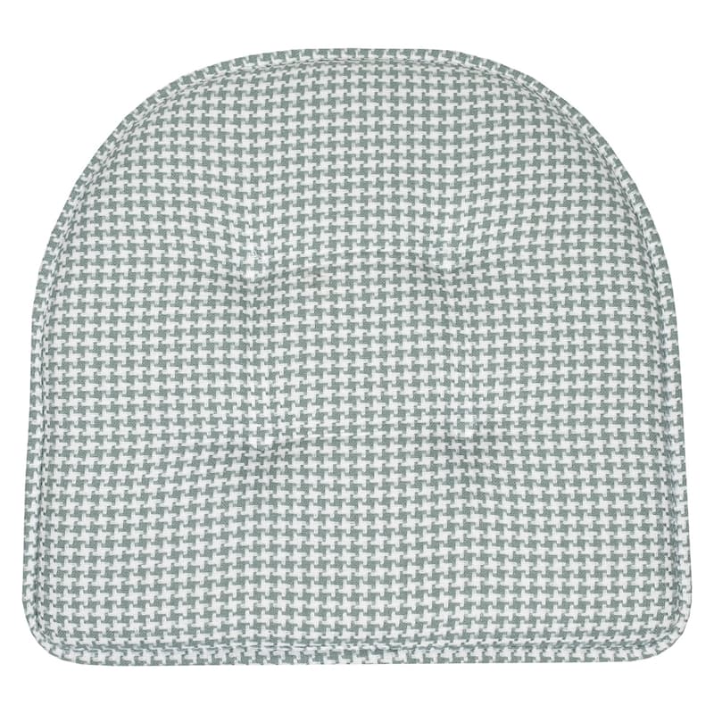 Sweet Home Collection Houndstooth Stitch U-Shaped Memory Foam Chair Cushions 17" x 16"