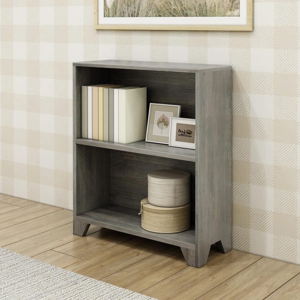 Max and Lily Farmhouse 2-Shelf Bookcase