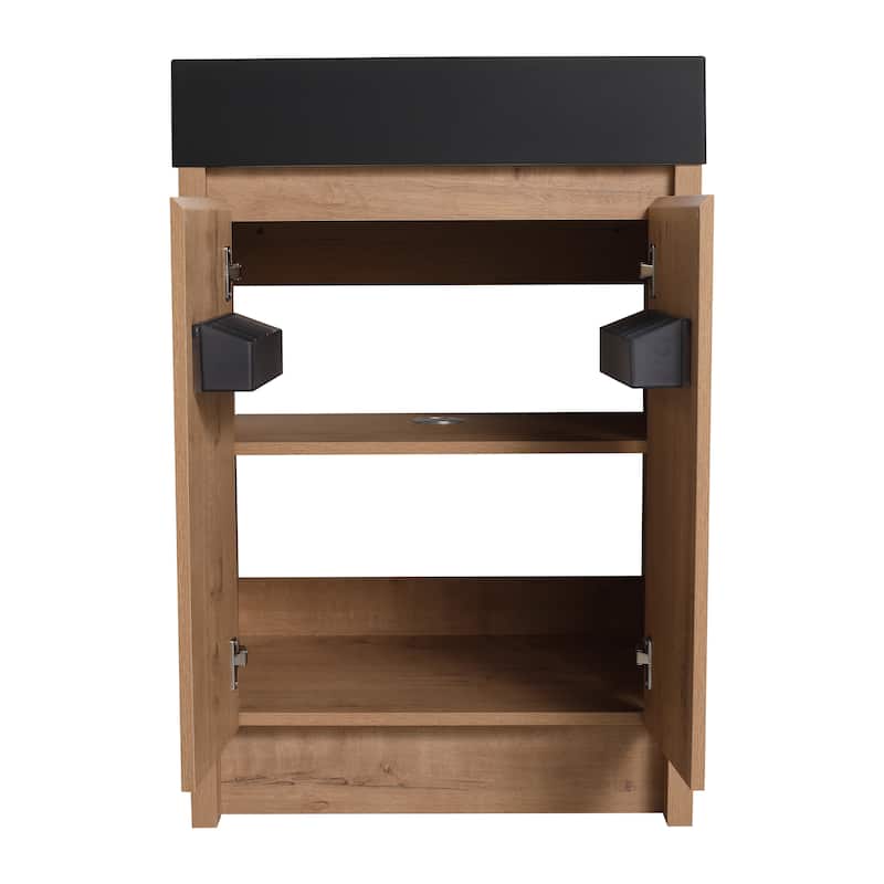 Beingnext 24"/30"/48"/60" Bathroom Vanity with Sink, Freestanding Bathroom Vanity with Soft Close Door
