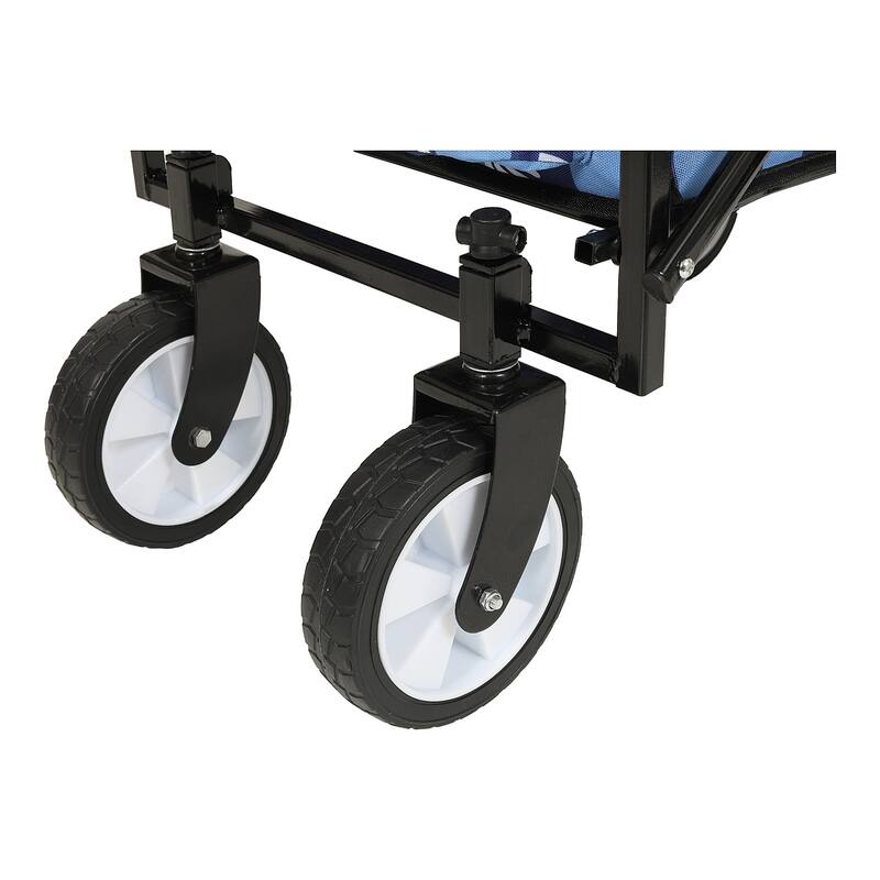 Colorful Collapsible Utility Wagon Cart with Strapping System - 225 lb Capacity