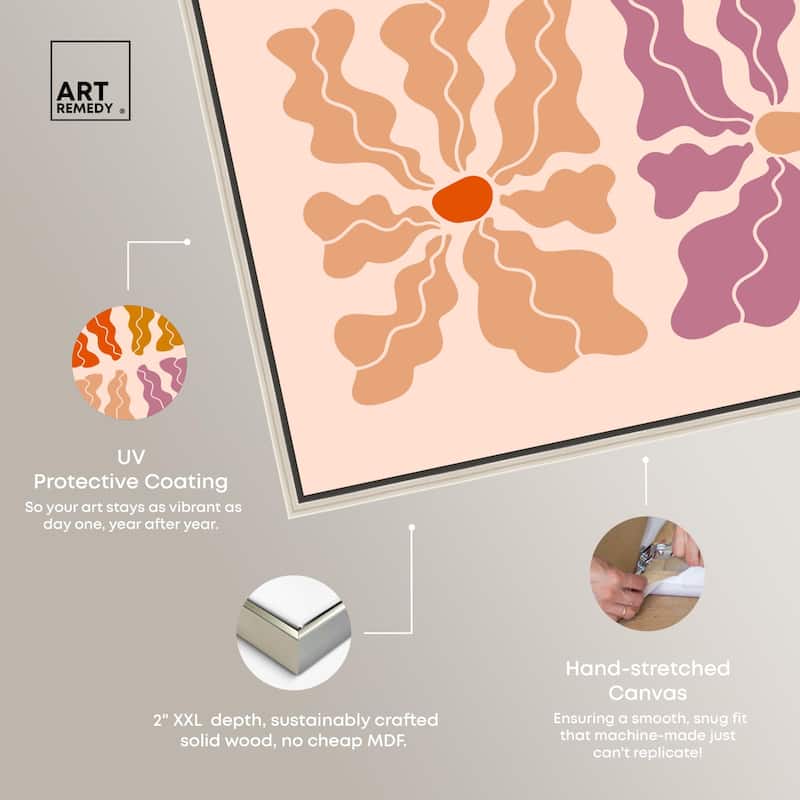 Four Flowers Poster Canvas by Art Remedy