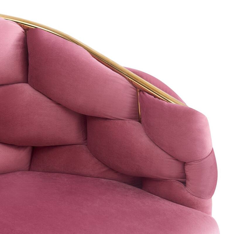 Modern Velvet Handmade Accent Chair