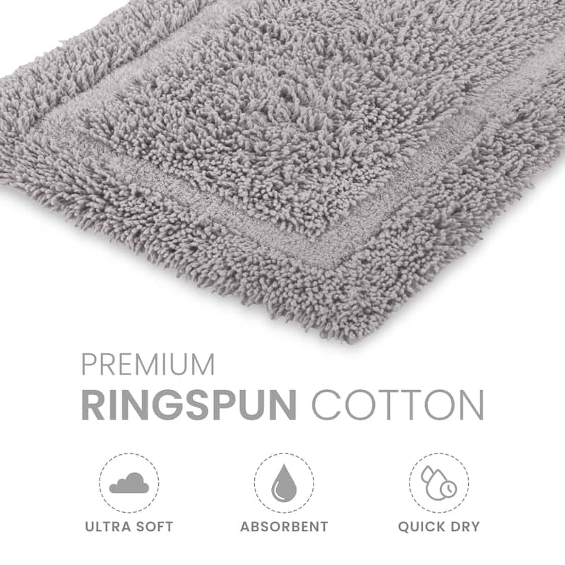 Martex 100% Cotton Quick Dry Ultra Soft & Absorbent Non Slip Bath Rug