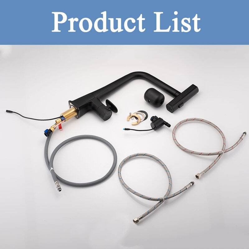 Matte Black Smart Temp 3 Mode Faucet with Pull Down Sprayer​